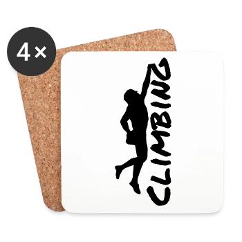 Climbing - Dessous de verre (lot de 4) - blanc - Devant