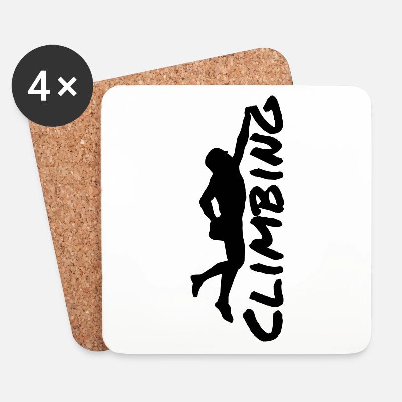 Climbing - Coasters (set of 4) - white