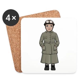 Elsa Andersson - Dessous de verre (lot de 4) - blanc - Devant