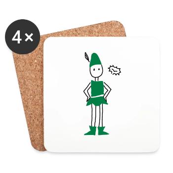 peter pan - Untersetzer (4er-Set) - Weiß - Vorne