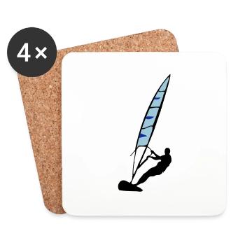 windsurfing - Coasters (set of 4) - white - Front