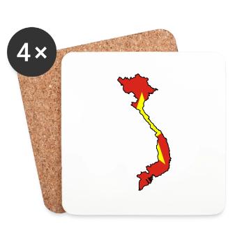 Vietnam - Untersetzer (4er-Set) - Weiß - Vorne
