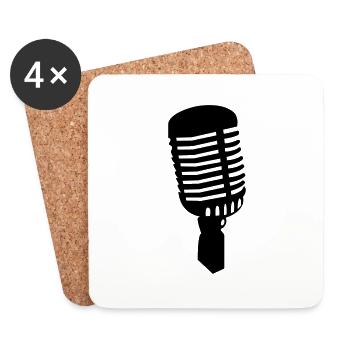 mic1 - Untersetzer (4er-Set) - Weiß - Vorne