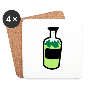 alkohol - Untersetzer (4er-Set) - Weiß - Vorne