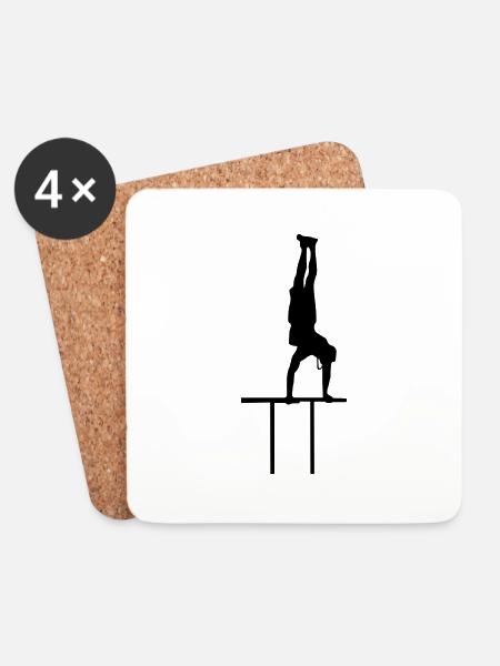 handstand strengh - Untersetzer (4er-Set) - Weiß