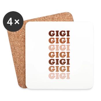 Gigi - Untersetzer (4er-Set) - Weiß - Vorne