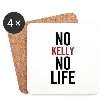 Kein Kelly Kein Leben - Untersetzer (4er-Set) - Weiß - Vorne