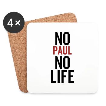 Nein Paul Kein Leben - Untersetzer (4er-Set) - Weiß - Vorne