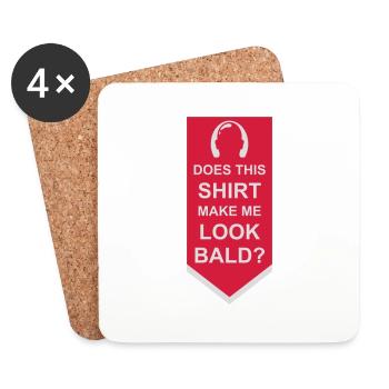 look soon citation de chemise - Dessous de verre (lot de 4) - blanc - Devant
