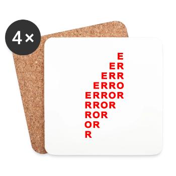 Error Saying Proverbs - Coasters (set of 4) - white - Front