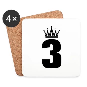 3 - Untersetzer (4er-Set) - Weiß - Vorne