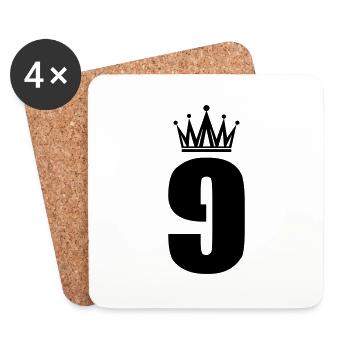 9 - Untersetzer (4er-Set) - Weiß - Vorne