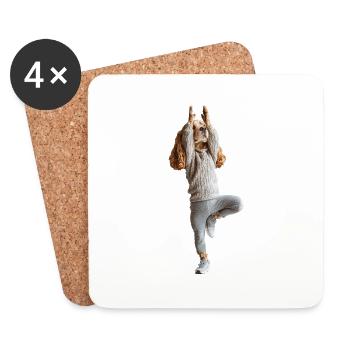 Cocker Spaniel - Untersetzer (4er-Set) - Weiß - Vorne