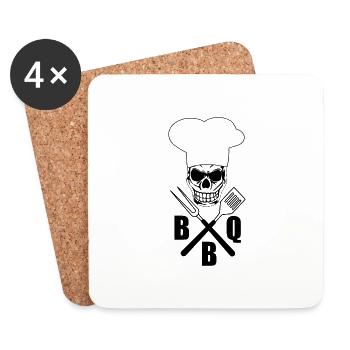 BBQ - Untersetzer (4er-Set) - Weiß - Vorne