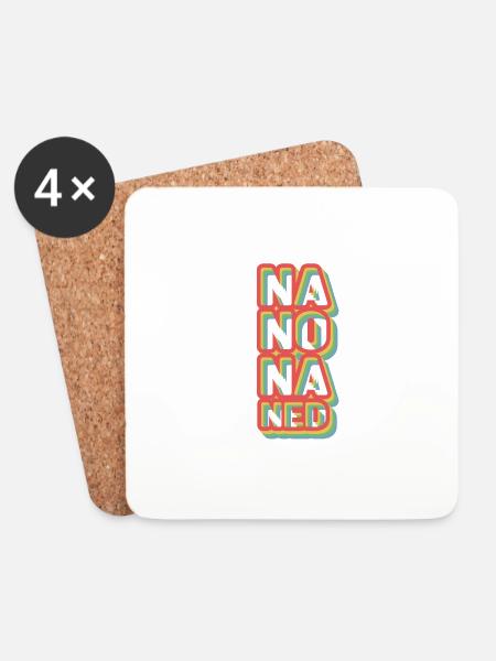 NaNoNaNEd - Untersetzer (4er-Set) - Weiß
