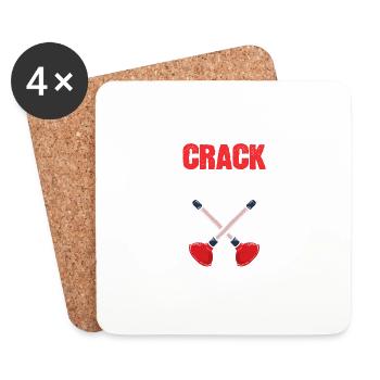 Crack Hills Installer Poison - Coasters (set of 4) - white - Front