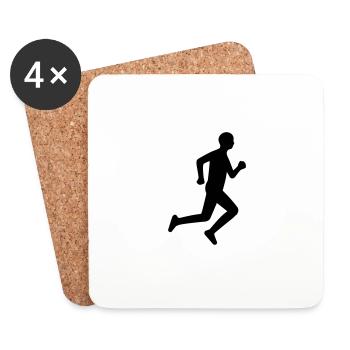 runner - Coasters (set of 4) - white - Front