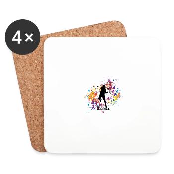 tennis - Coasters (set of 4) - white - Front