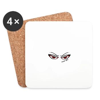 THE LOOK THAT KILLS eye of tiger - Coasters (set of 4) - white - Front