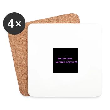 Be the best version of you - Coasters (set of 4) - white - Front