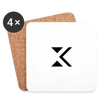 XXX - Untersetzer (4er-Set) - Weiß - Vorne