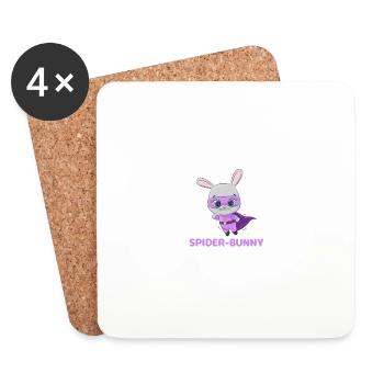 SPIDER-BUNNY - Coasters (set of 4) - white - Front