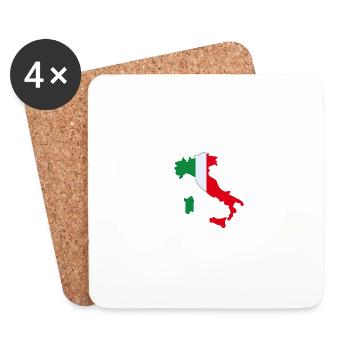 Italy Italia Italy Gift Idea Italian - Coasters (set of 4) - white - Front