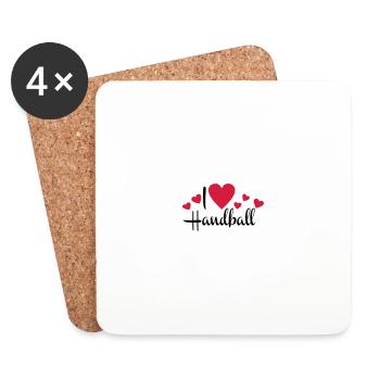 handball - Coasters (set of 4) - white - Front
