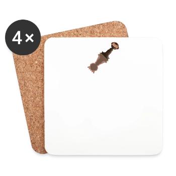 GROW - Coasters (set of 4) - white - Front
