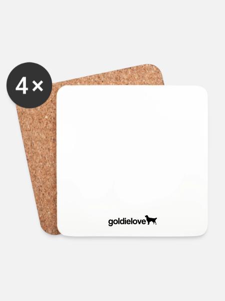 goldielove - Untersetzer (4er-Set) - Weiß