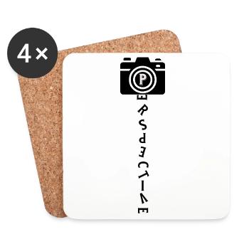 PERSPECTIVE Photographe - Dessous de verre (lot de 4) - blanc - Devant