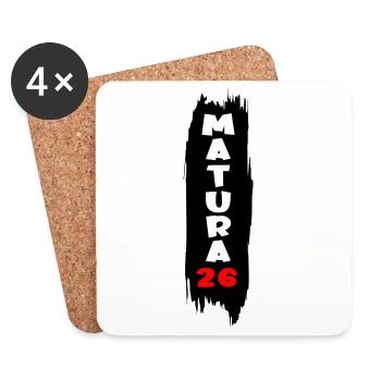 Austria Matura 2026 - Coasters (set of 4) - white - Front
