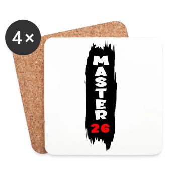 Master 2026 - Dessous de verre (lot de 4) - blanc - Devant
