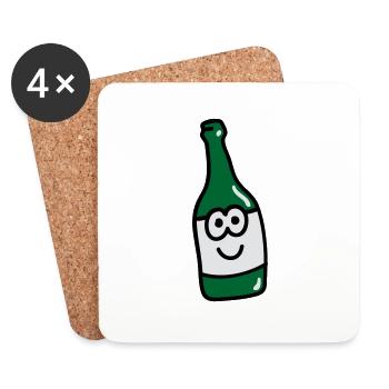 Sweet bottle 3 - Coasters (set of 4) - white - Front