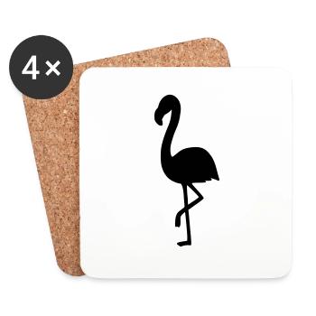 Flamingo 2 - Untersetzer (4er-Set) - Weiß - Vorne