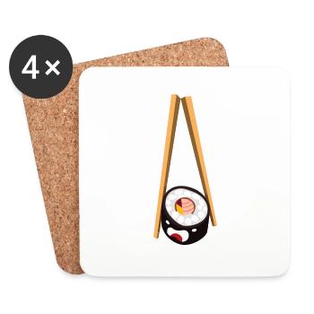 sushi - Untersetzer (4er-Set) - Weiß - Vorne
