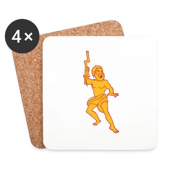 Zeus Jupiter mythologischer Gott des griechischen - Untersetzer (4er-Set) - Weiß - Vorne