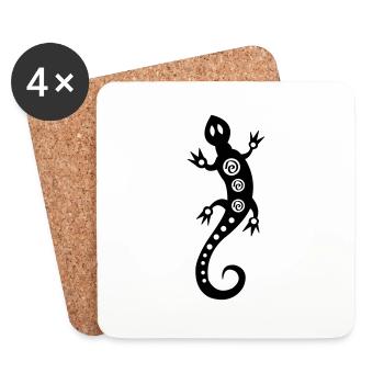salamander03 - Untersetzer (4er-Set) - Weiß - Vorne