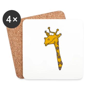 Giraffe 3 - Coasters (set of 4) - white - Front