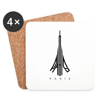 Paris - Coasters (set of 4) - white - Front
