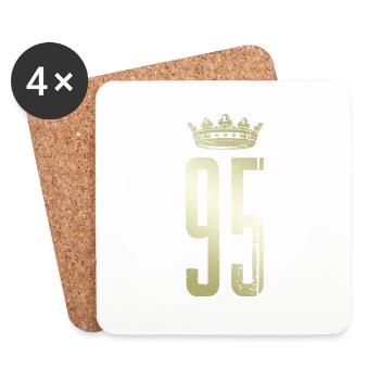 95 Number Crown - Coasters (set of 4) - white - Front
