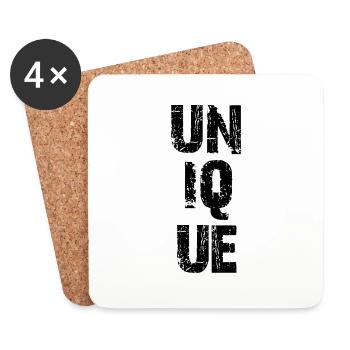 unique - Dessous de verre (lot de 4) - blanc - Devant