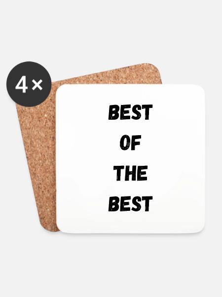 Best of the best! - Coasters (set of 4) - white