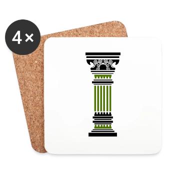Ancient Column - Coasters (set of 4) - white - Front