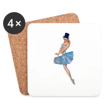 PIN'UP - Coasters (set of 4) - white - Front