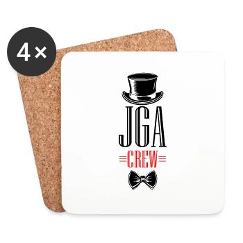 Bachelor Crew Bachelor Party - Coasters (set of 4) - white - Front