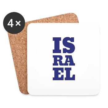 ISRAEL - Untersetzer (4er-Set) - Weiß - Vorne