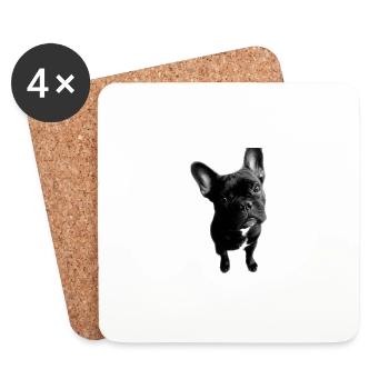 French Bulldog - Untersetzer (4er-Set) - Weiß - Vorne