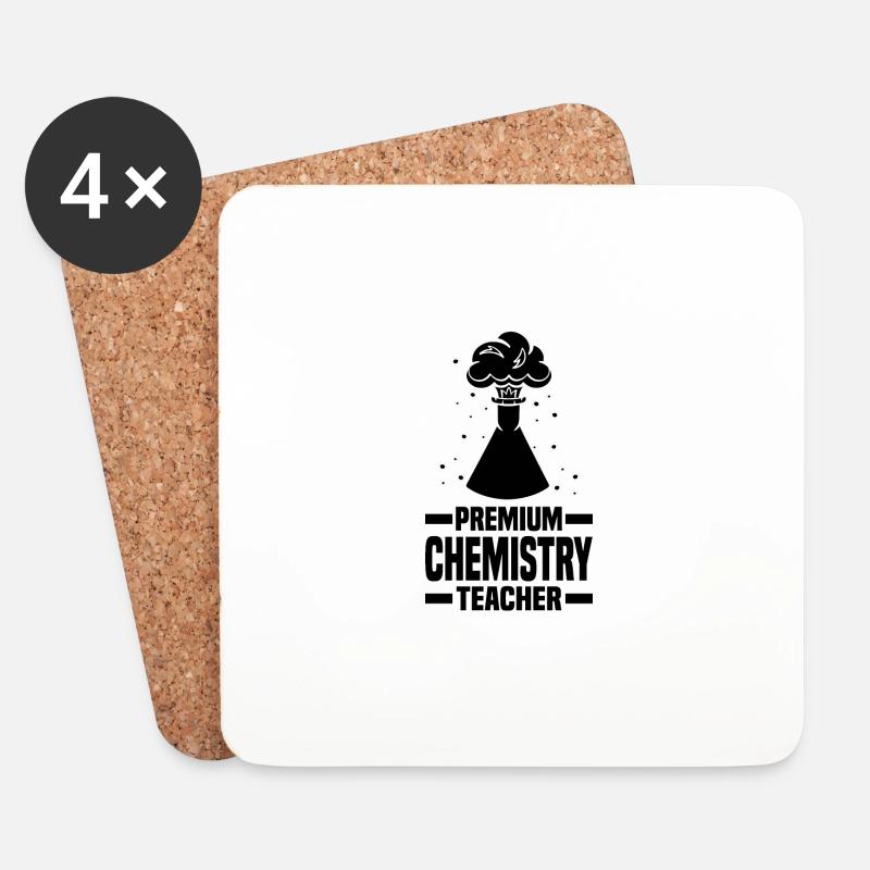 Chemie - Untersetzer (4er-Set) - Weiß