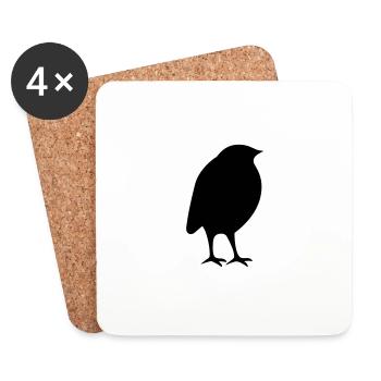 Little bird - Coasters (set of 4) - white - Front